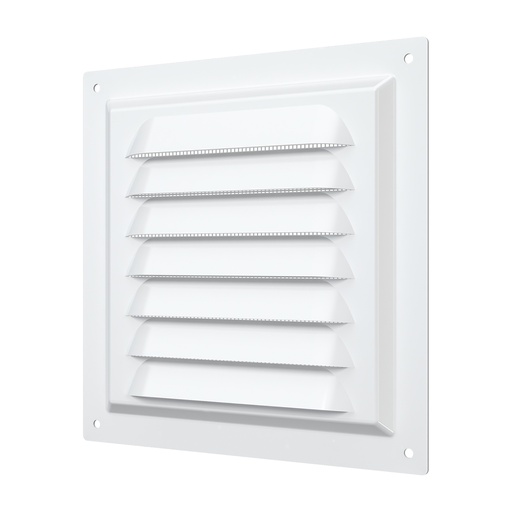 [06-0072] REJILLA 15x15 cm ACERO GALVANIZADO POLIMERO BLANCO - 1515ME