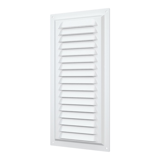 [06-0073] REJILLA 15x30 cm ACERO GALVANIZADO POLIMERO BLANCO - 1530ME